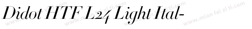 Didot HTF L24 Light Ital字体转换